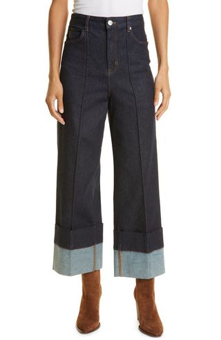 Ted Baker + Nazz Deep Turn Up Nonstretch Jeans