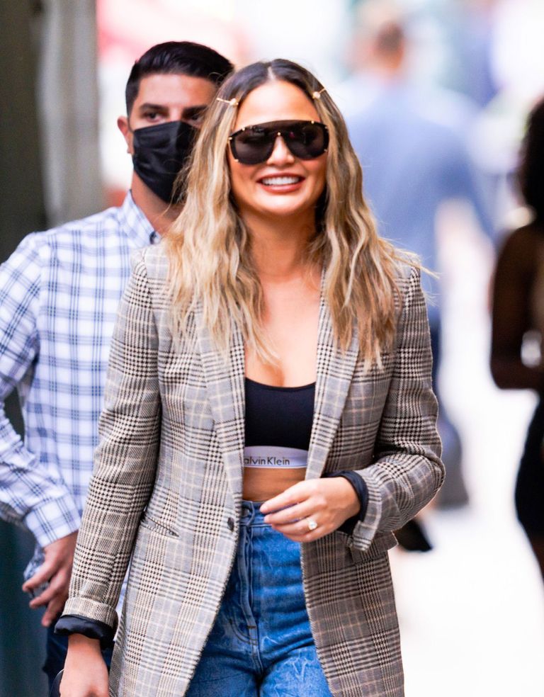 Chrissy Teigen Wore This 28 Bra as a Shirt Who What Wear