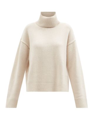 Allude + Wool and Cashmere-Blend Roll-Neck Sweater