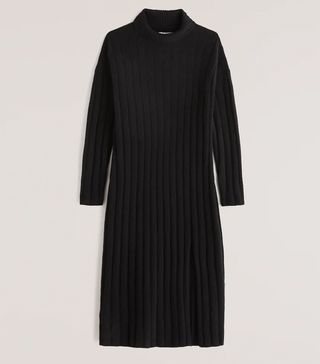 Abercrombie & Fitch + Wide Rib Midi Sweater Dress