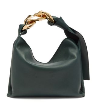 JW Anderson + Chain-Handle Leather Shoulder Bag