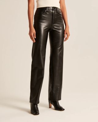 Abercrombie & Fitch + Vegan Leather 90s Relaxed Pants