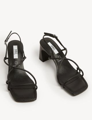 M&S Collection + Leather Strappy Statement Sandals