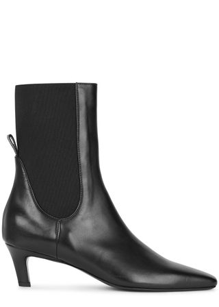 Toteme + Mid Heel Black Boot