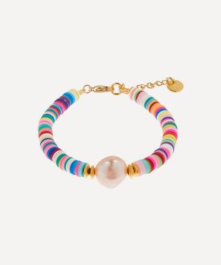 Mayol + Gold-Plated Weekend at Mayol's Beaded Baroque Pearl Bracelet