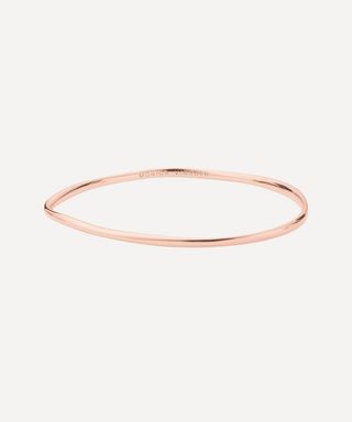 Monica Vinader + Rose Gold Plated Vermeil Silver Nura Reef Small Bangle
