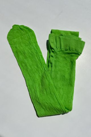 Ganni + Stockings in Flash Green