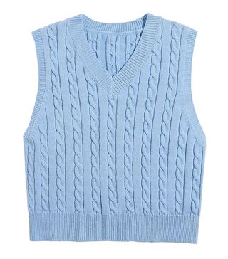 Locachy + Cable Knit Sweater Vest