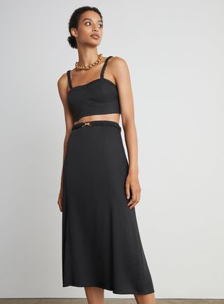 Who What Wear Collection + Nicole Midi Skirt With Removable Belt