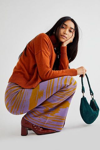 Free People + Abstract Knit Flare Pants