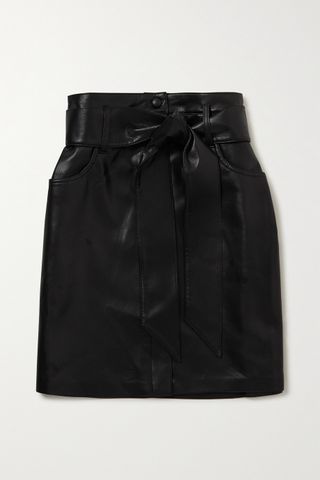 Nanuskha + Meda Belted Vegan Leather Skirt