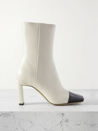 Wandler + Isa Two-Tone Leather Ankle Boots