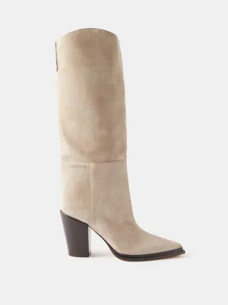 Jimmy Choo + Cece Suede Knee-High Boots
