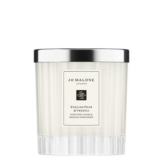 Jo Malone London + English Pear & Freesia Home Candle in Limited Edition Fluted Glass