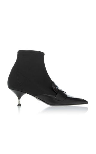 Prada + Half Sock Leather Loafer Boot