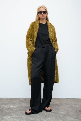 Zara + Jacquard Coat Limited Edition