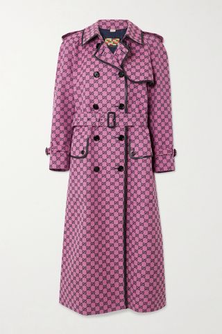 Gucci + Multicolour Belted Leather-Trench Coat