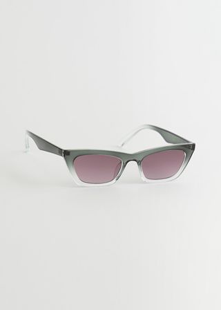 & Other Stories + Gradient Frame Cat Eye Sunglasses