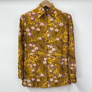 Vintage + 1970s Dagger Collar Shirt