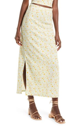 Vero Moda + Floral Maxi Skirt