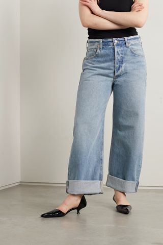 Citizens of Humanity + Ayla High-Rise Wide-Leg Organic Jeans