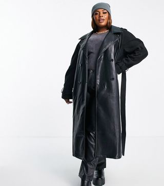 ASOS Design + Leather Coat
