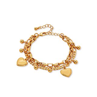 Scoop + Heart Charm Bracelet