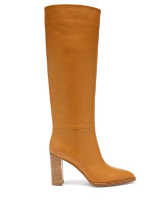 Gianvito Rossi + Kerolyn 85 Leather Knee-High Boots