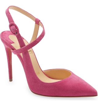 Christian Louboutin + Jenlove Ankle Strap Pointed Toe Pump
