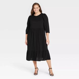 Who What Wear x Target + Raglan High Low Dress