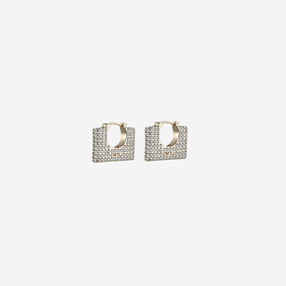 Emili Jewelry + Cara Pave Square Hoop Earring