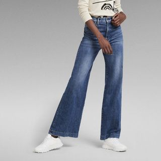 G-Star Raw + Deck Ultra High Wide Leg Jeans