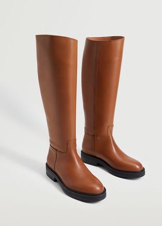 Mango + Tall Leather Boots