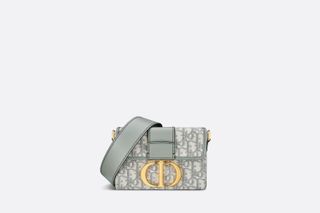 Dior + 30 Montaigne Box Bag in Gray Dior Oblique Jacquard