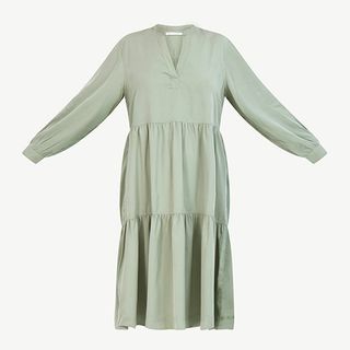 Free Assembly + Swing Shirtdress With Long Sleeves