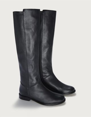 The White Company + Leather High-Leg Boots