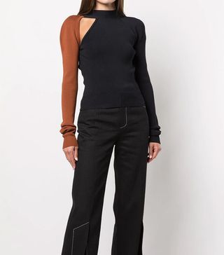 Monse + Two-Tone Cut-Out Jumper