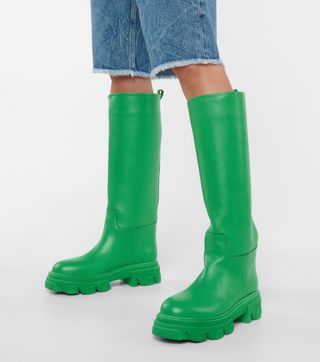 Gia x Pernille Teisbaek + Perni 07 Leather Knee-High Boots