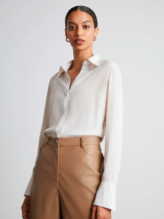 WhoWhatWear Collection + Sade Button-Down Collared Shirt