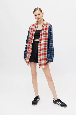 Urban Renewal + Recycled Middle Splice Flannel Shirt