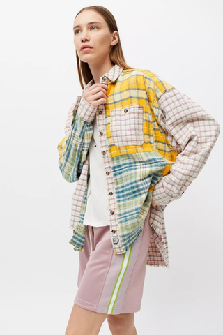 BDG + Ted Patchwork Flannel Shirt