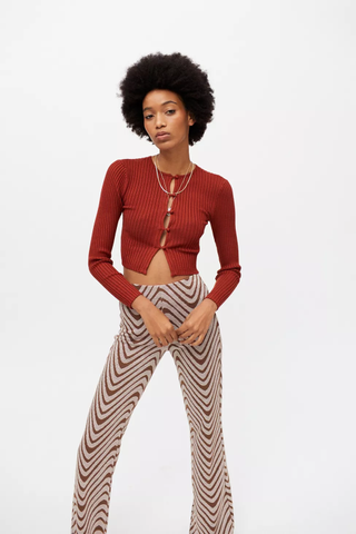 Urban Outfitters + Peyton Fitted Cropped Cardigan