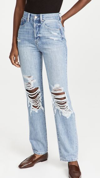 Pistola Denim + Cassie Super High Rise Straight Jeans