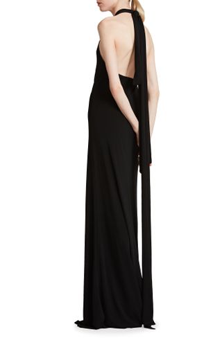 Halston Evening + Ulla Jersey Halter Gown