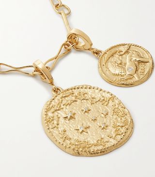 Āzlee + Zodiac and Animal Kingdom Gold Diamond Necklace