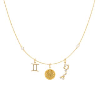 Lavani Jewels + Triple Gemini Zodiac Necklace