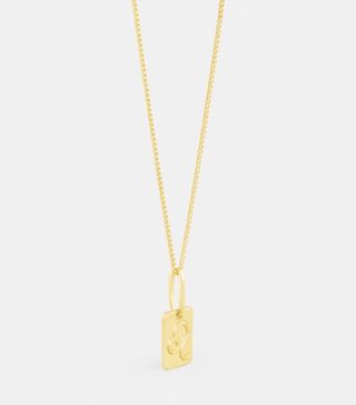 Celine + Leo Necklace in Brass With Gold Finish