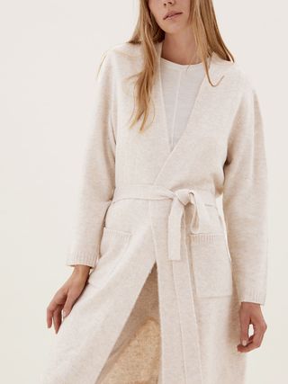M&S Collection + Belted Longline Cardigan