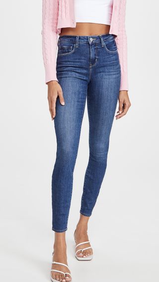 L'Agence + Marguerite High Rise Skinny Jeans