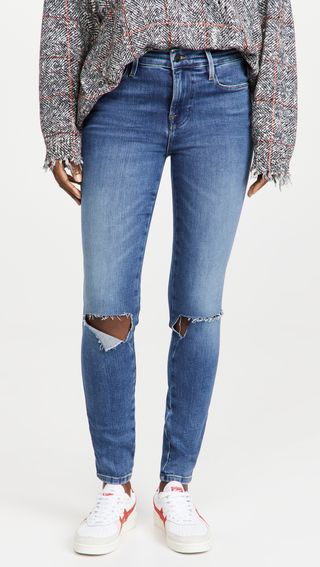 Frame + Le High Skinny Triple Needle Jeans